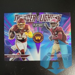 2021 Playoff Antonio Gibson Terry McLaurin Pink Prizm Thunder & Lighting #TL-3